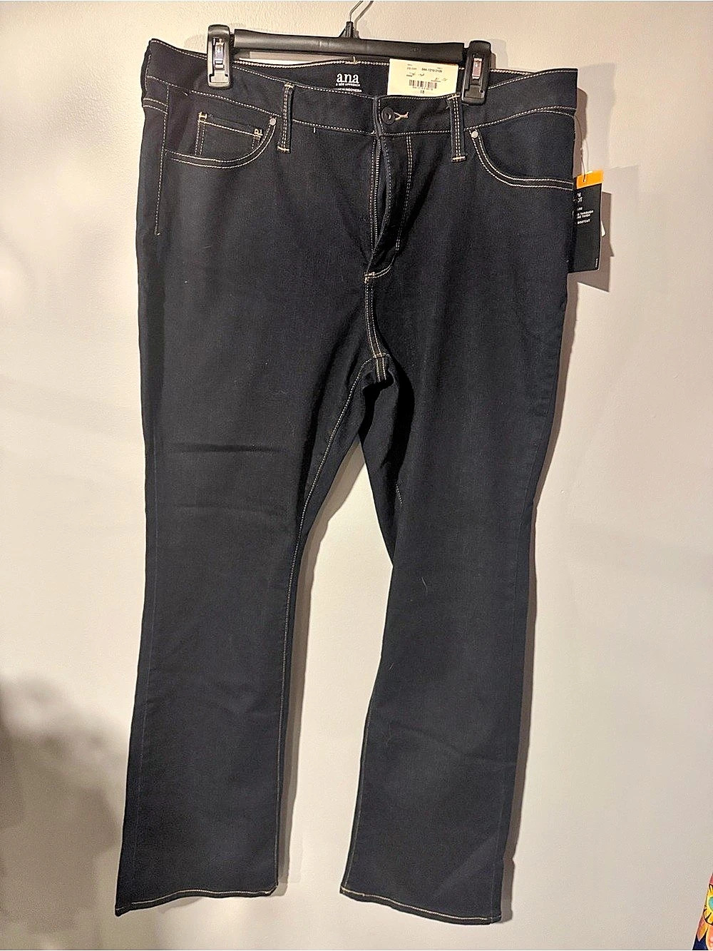 ana Bootcut Jeans in Black Waist 18 NWT
